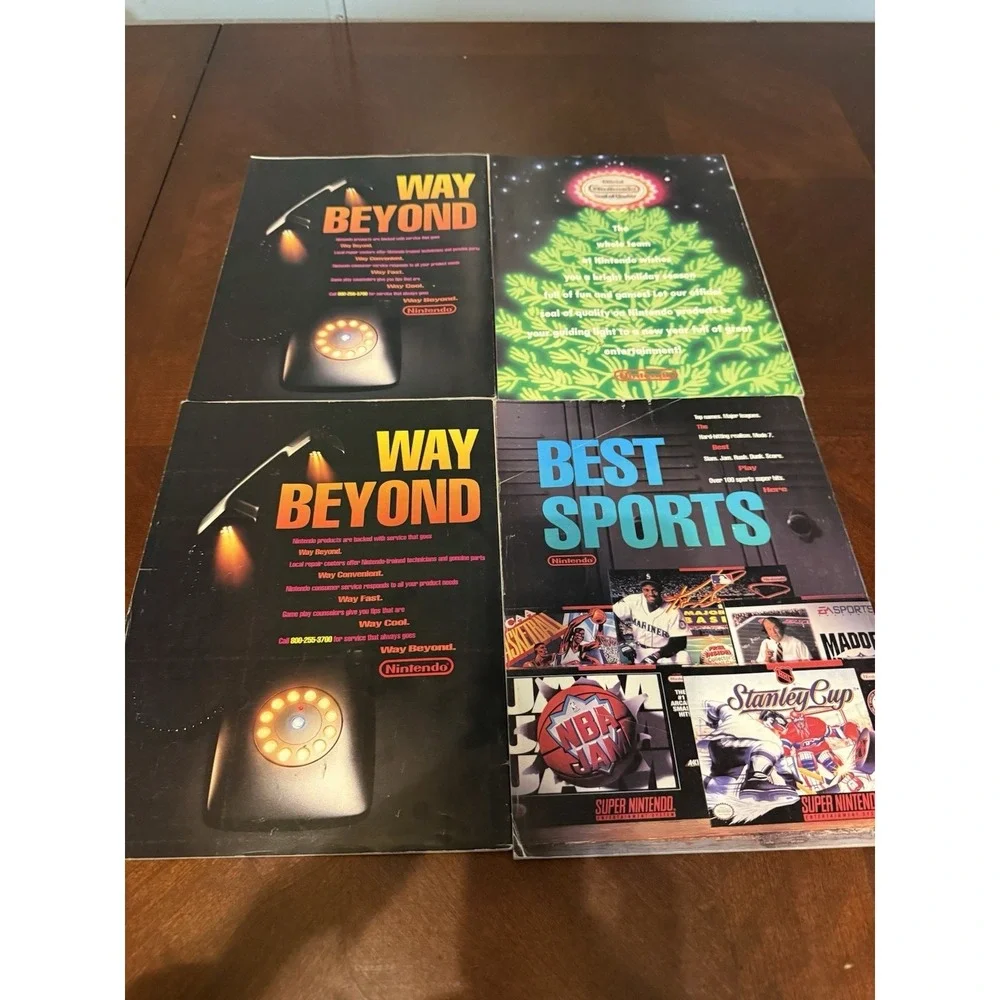 Nintendo Power Magazine Lot Vintage w Posters Inserts Zelda Metroid‎ SNES NES